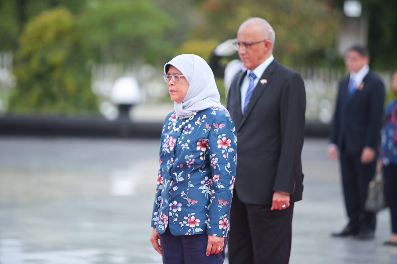 Kunjungan Presiden Singapura ke Taman Makam Pahlawan Nasional Utama Kalibata
