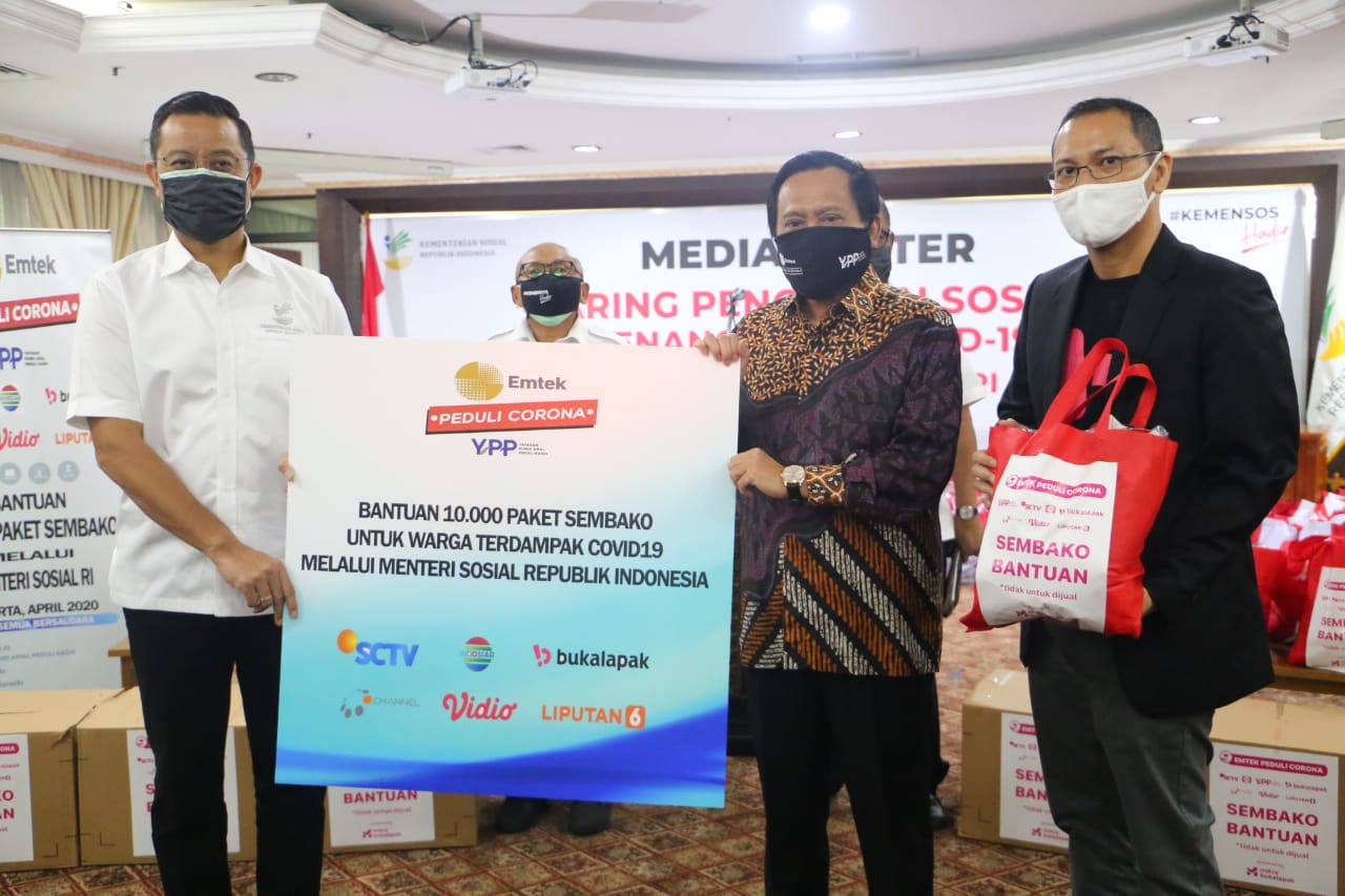 Kemensos Jalin Sinergitas dengan YPP SCTV Indosiar Salurkan Bantuan Hasil Donasi Masyarakat