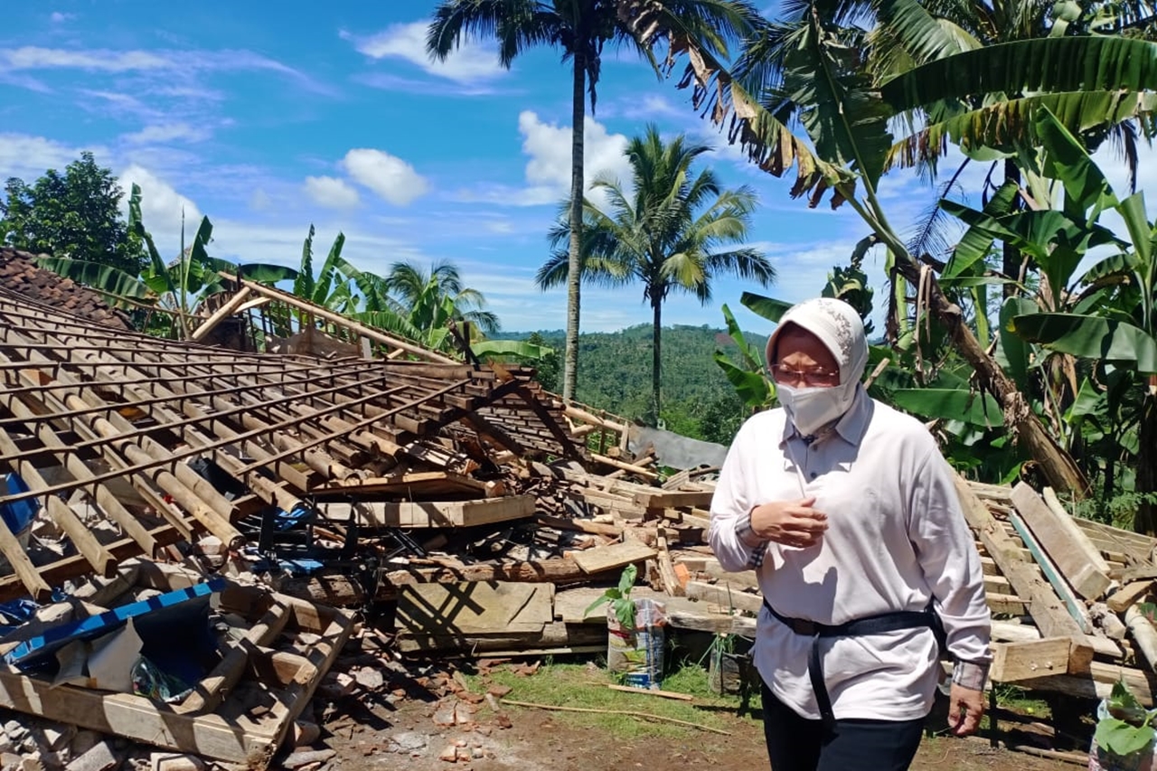 Tanggap Bencana Gempa Malang, Mensos Jamin Perlindungan Sosial Korban
