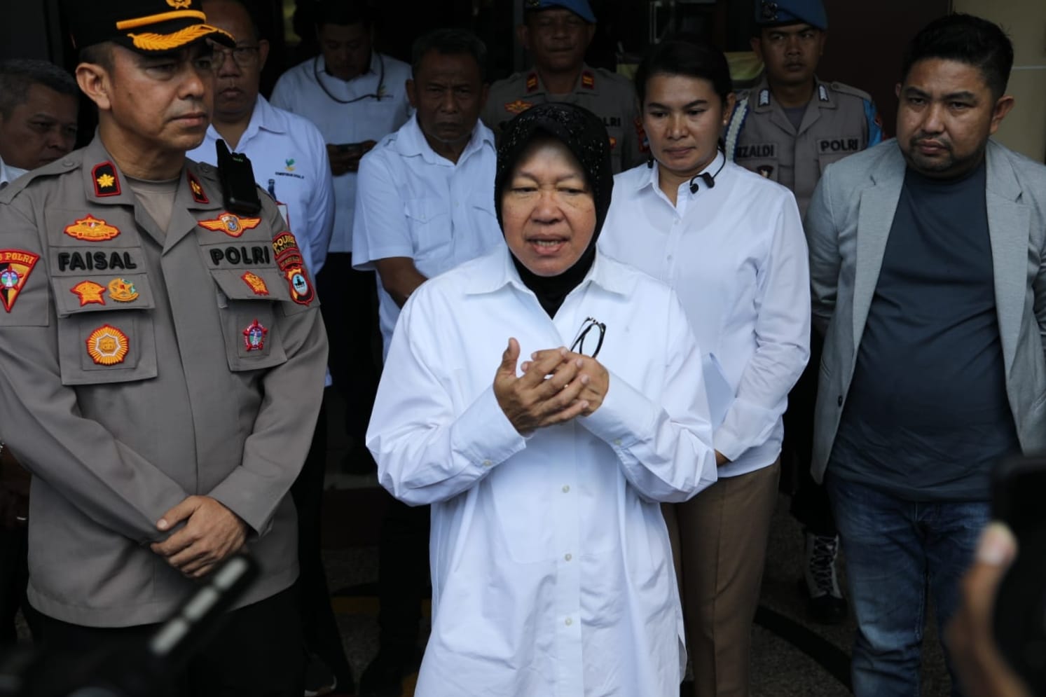 Dampingi Korban Rudapaksa Di Banjar, Mensos Berharap Pelaku Dihukum Maksimal