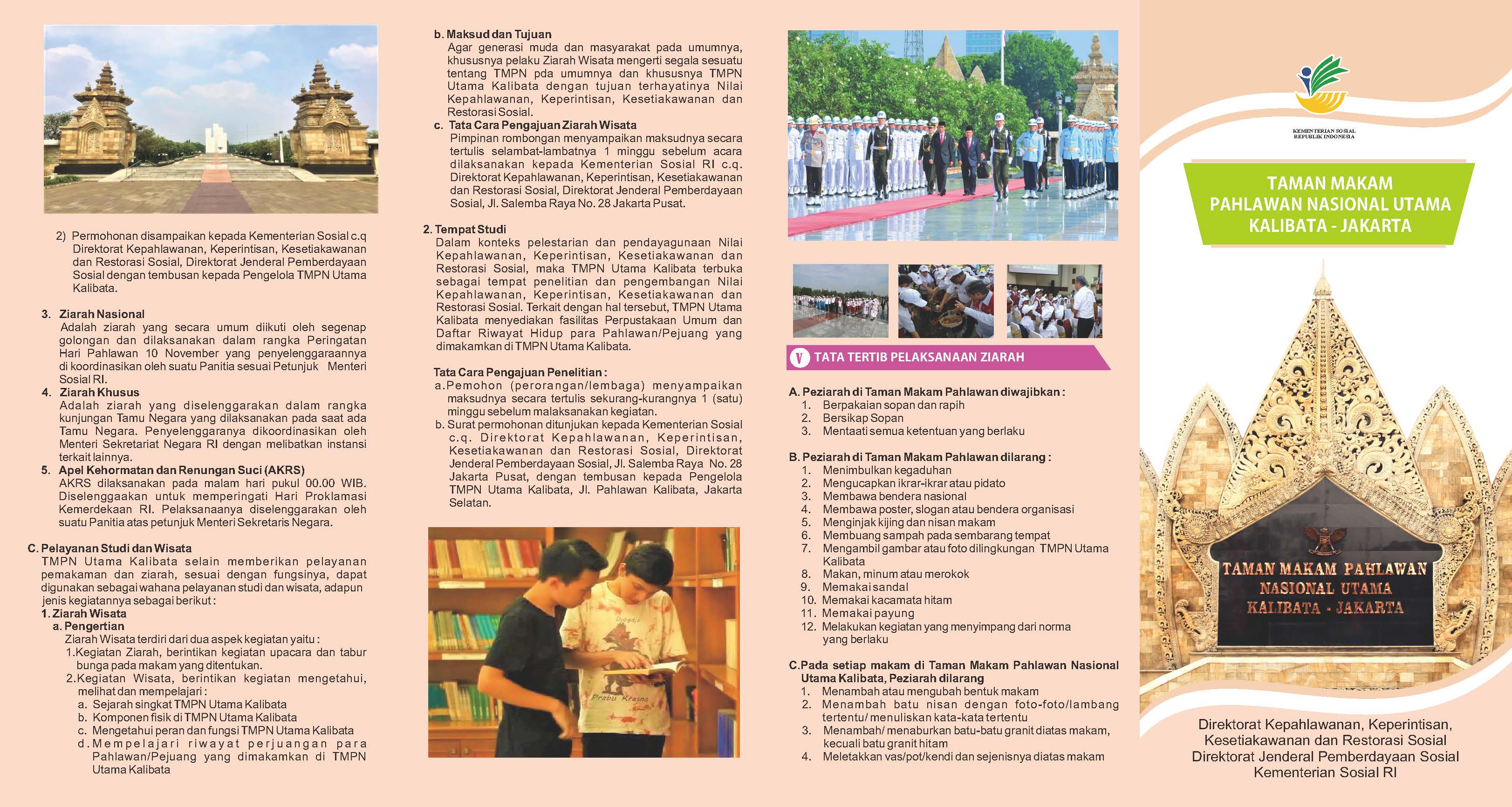 Leaflet Taman Makam Pahlawan Nasional (TMPN)