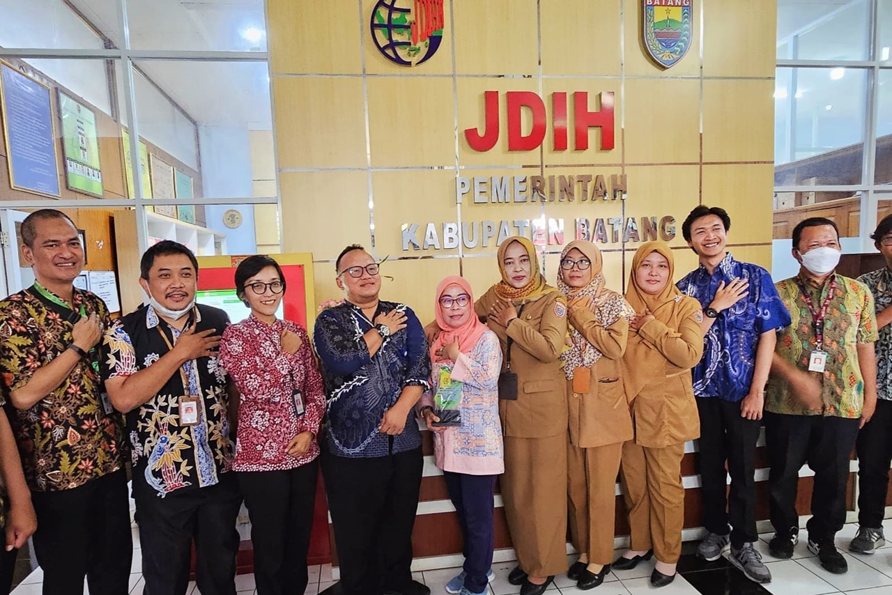 JDIH Kemensos Lakukan "Benchmarking" ke JDIH Pemkab Batang